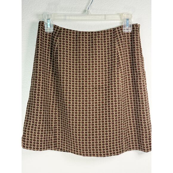 Banana Republic Geometric Print A-Line Skirt - Size 4 - Classic Style - Picture 4 of 4
